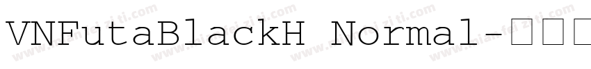 VNFutaBlackH Normal字体转换
